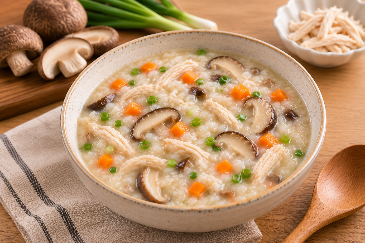 Chicken Mushroom Porridge